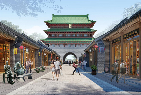 安陽市南大街改造工程啟動 鎮(zhèn)遠(yuǎn)門和鼓樓將在原址重建